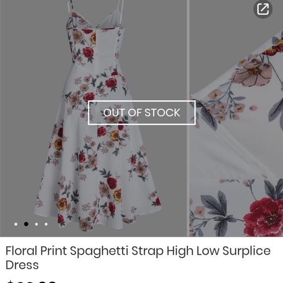 Floral spaghetti strap dress - Picture 10 of 10